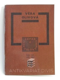 Olivová, Věra, Zápas o Československo (říjen 1937 - září 1938), 1992
