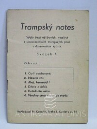 kolektiv, autorů, Trampský notes 4, 1941