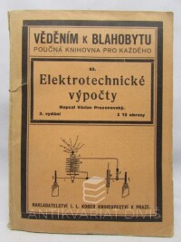 Prusenovský, Václav, Elektrotechnické výpočty, 1937