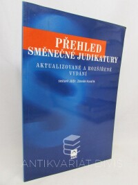 Kovařík, Zdeněk, Přehled směnečné judikatury, 2001